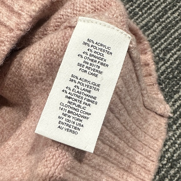 For The Republic Wool Blend Blush Combo Fair Isle Geometric Sweater in Large - Picture 8 of 8